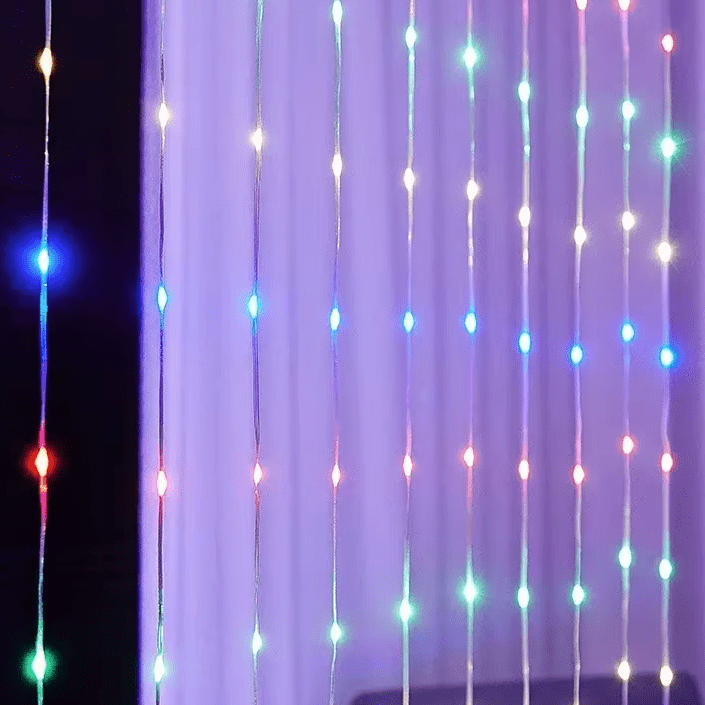 RGBIC Gardin Ljussträngar APP Bluetooth Kontroll Carvallo