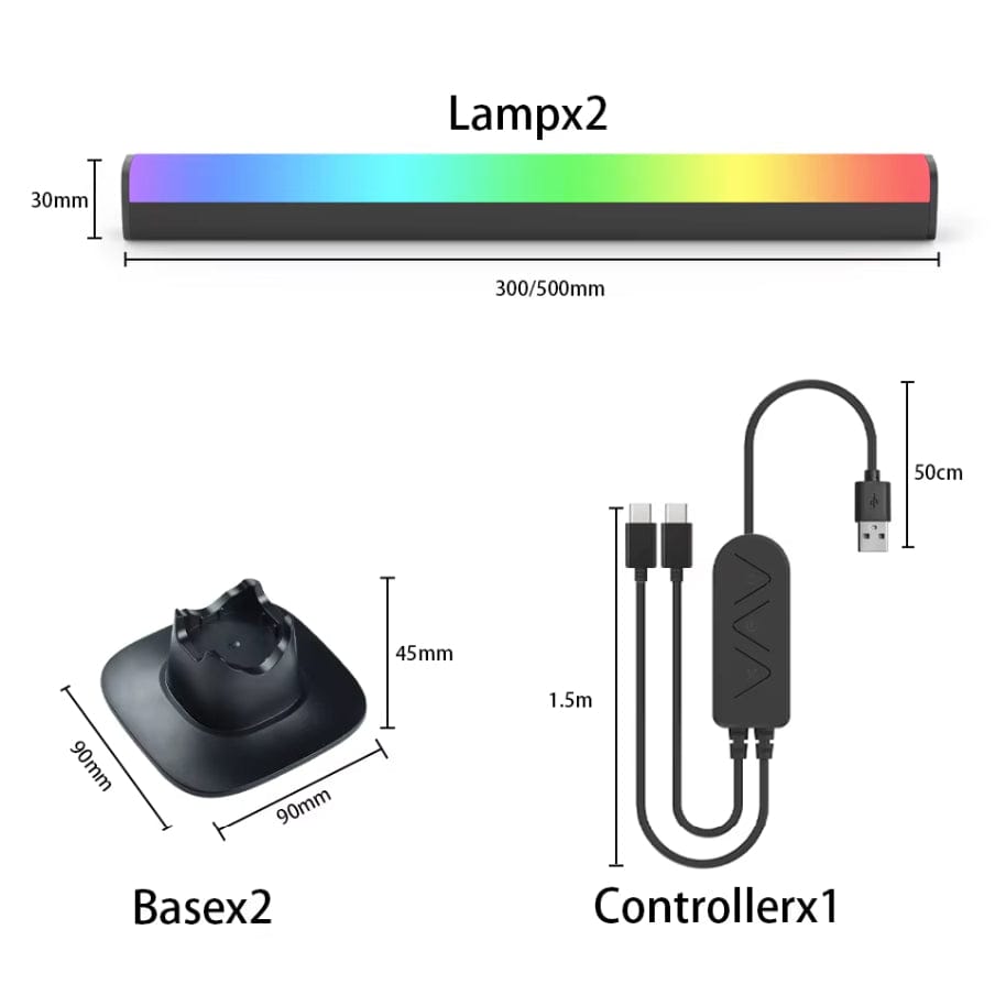 Rhythmiska RGB LED-ljusrör Carvallo
