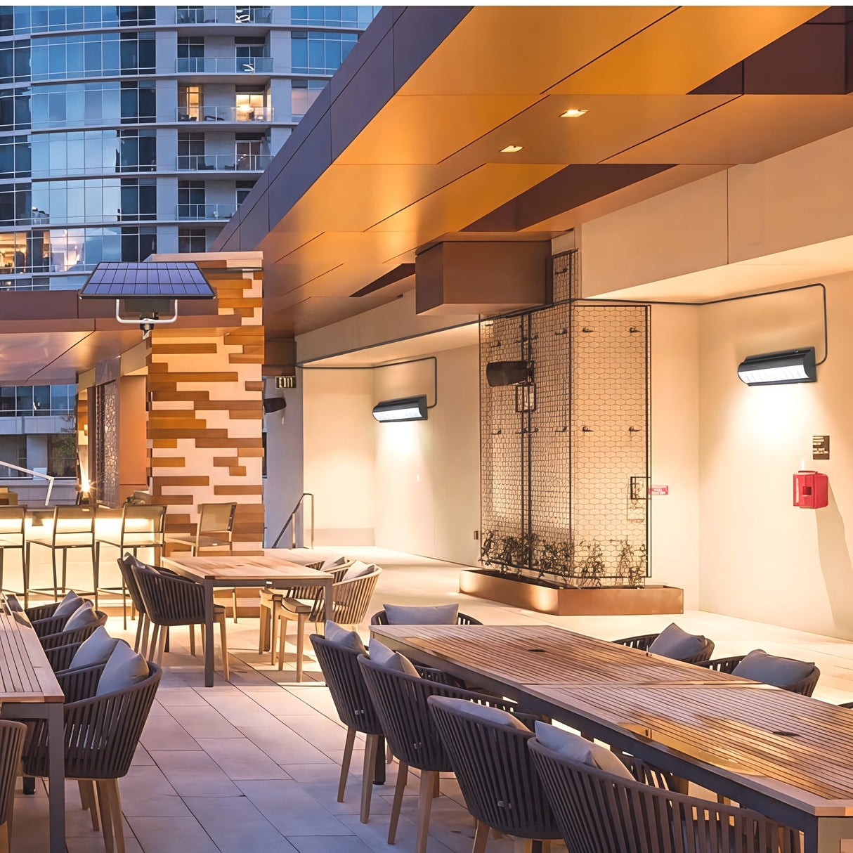 Solenergi Drivna Utomhus Modern LED Vägglampa Carvallo