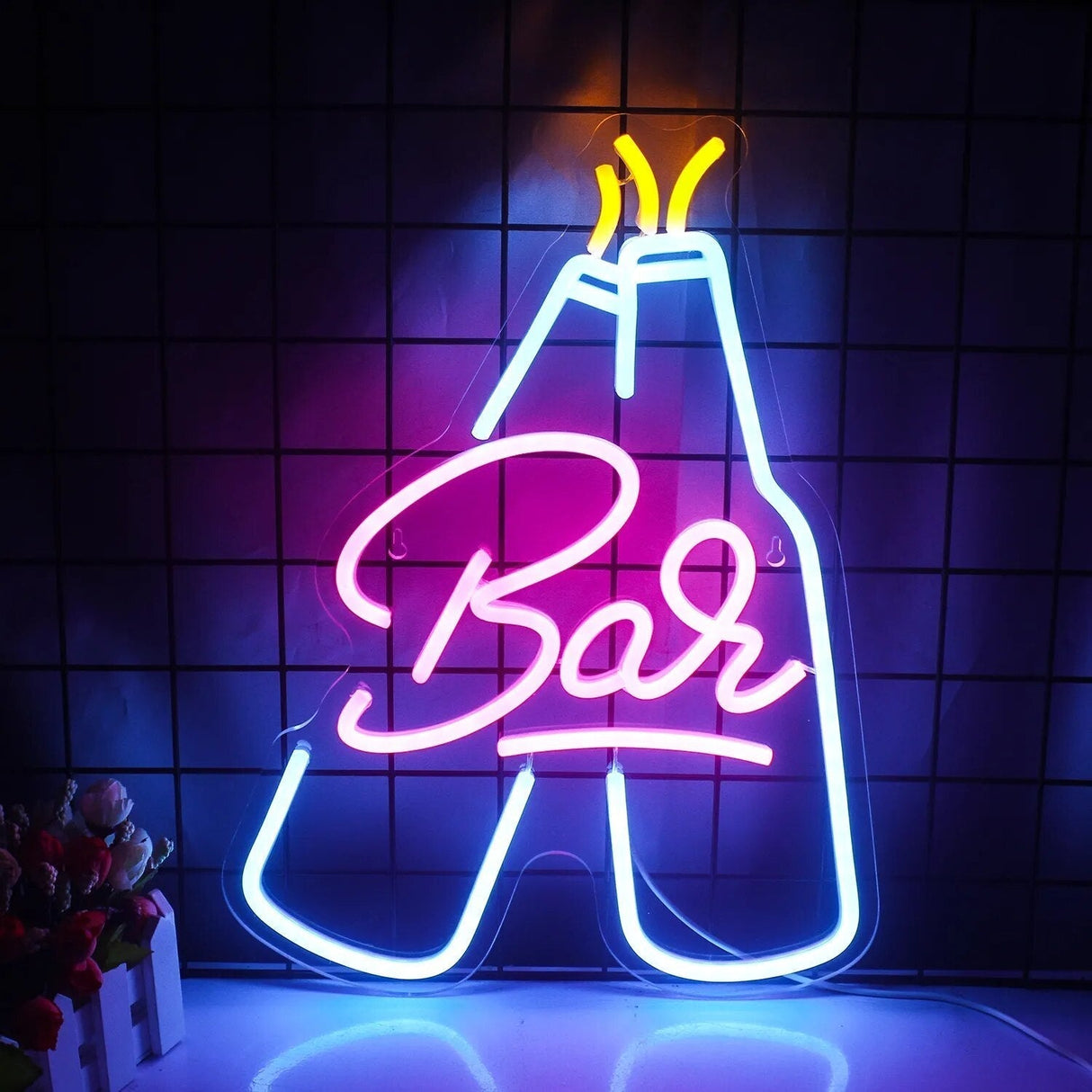 Cocktails & Beer LED Neon Skylt – Livlig USB-drivet Bar & Fest Dekoration Carvallo
