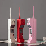 Vintage Classic Brick Cell Phone Model Ornament Retro Metal Carvallo