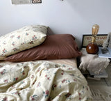 PetalWhisper Set - Vintage Floral Sängkläder Set Carvallo