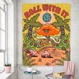 Vintage Psykedelisk Rock Hip Hop Tapestry 100% Polyester Carvallo