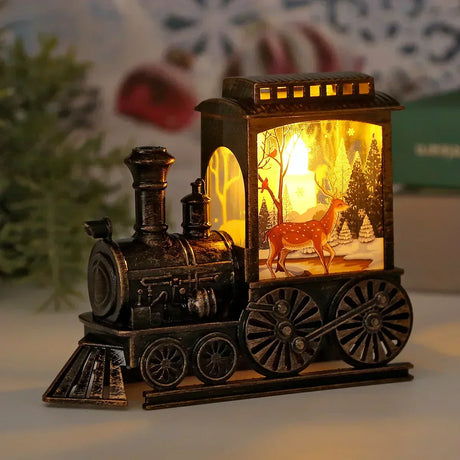 LED Lantern Vintage Tåglampa för Jul Carvallo