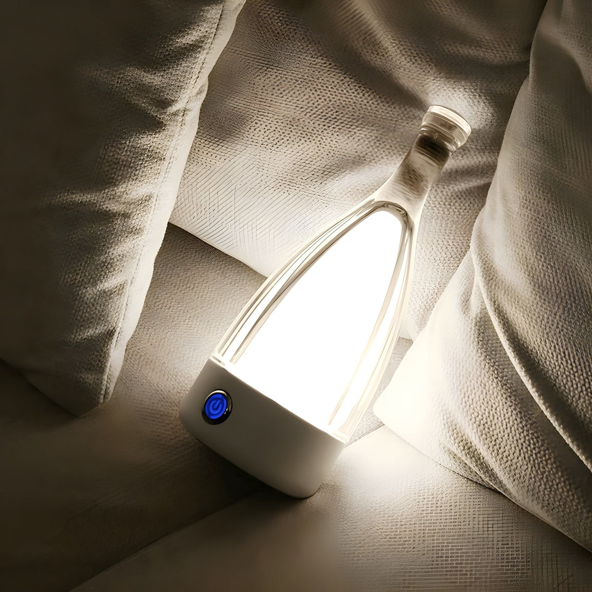 Carvallo LED Bordlampe Vinflaske-design | Oppladbar & Trådløs | Varmhvitt 3500K | Berøringskontroll Carvallo