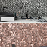 SplashSafe Stickers - Självhäftande lyxigt metalltapet Carvallo