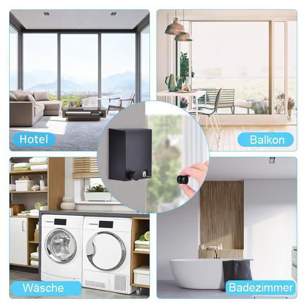 Praktisk utdragbar tvättlina Carvallo