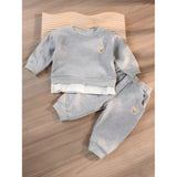 Cozy Cubs - Unisex-Babybjörnar Passande Set för Spädbarn - Tvådelat Set - Tröja och Byxor Carvallo