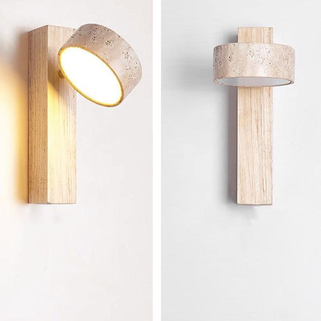 Travertin Vägghängd Lampa – Wabi Sabi Stil Vägglampa för Moderna Interiörer Carvallo