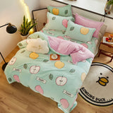 Tjock Fleece Varm Flanell Vinter Duvet Set Carvallo