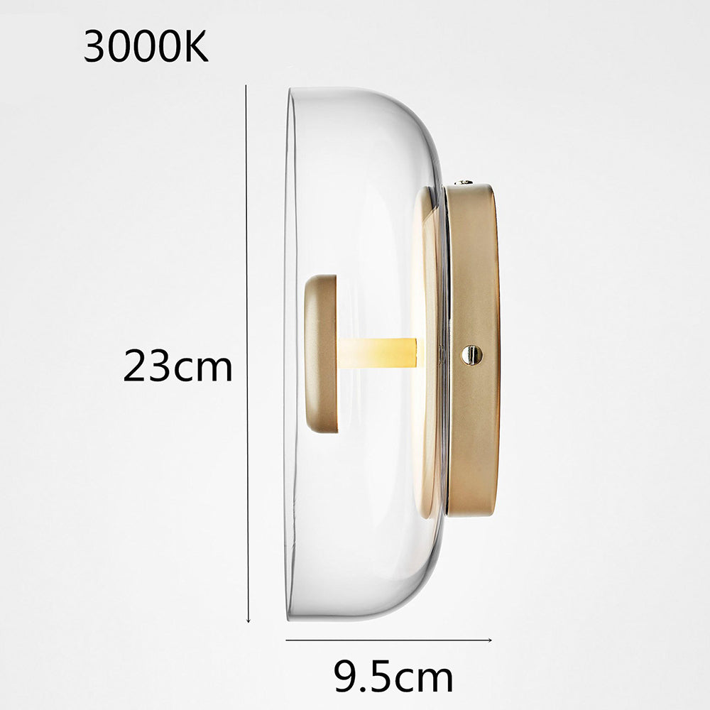 Glas Skål Sovrum Sänglampa Vägglampa Carvallo