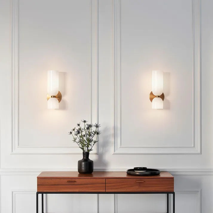 Vägglampa Modern Glas Mässing Väggsconces Carvallo