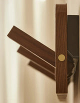 Carvallo – Valnötsträ Väggklädhängare med Fällbara Krokar Carvallo