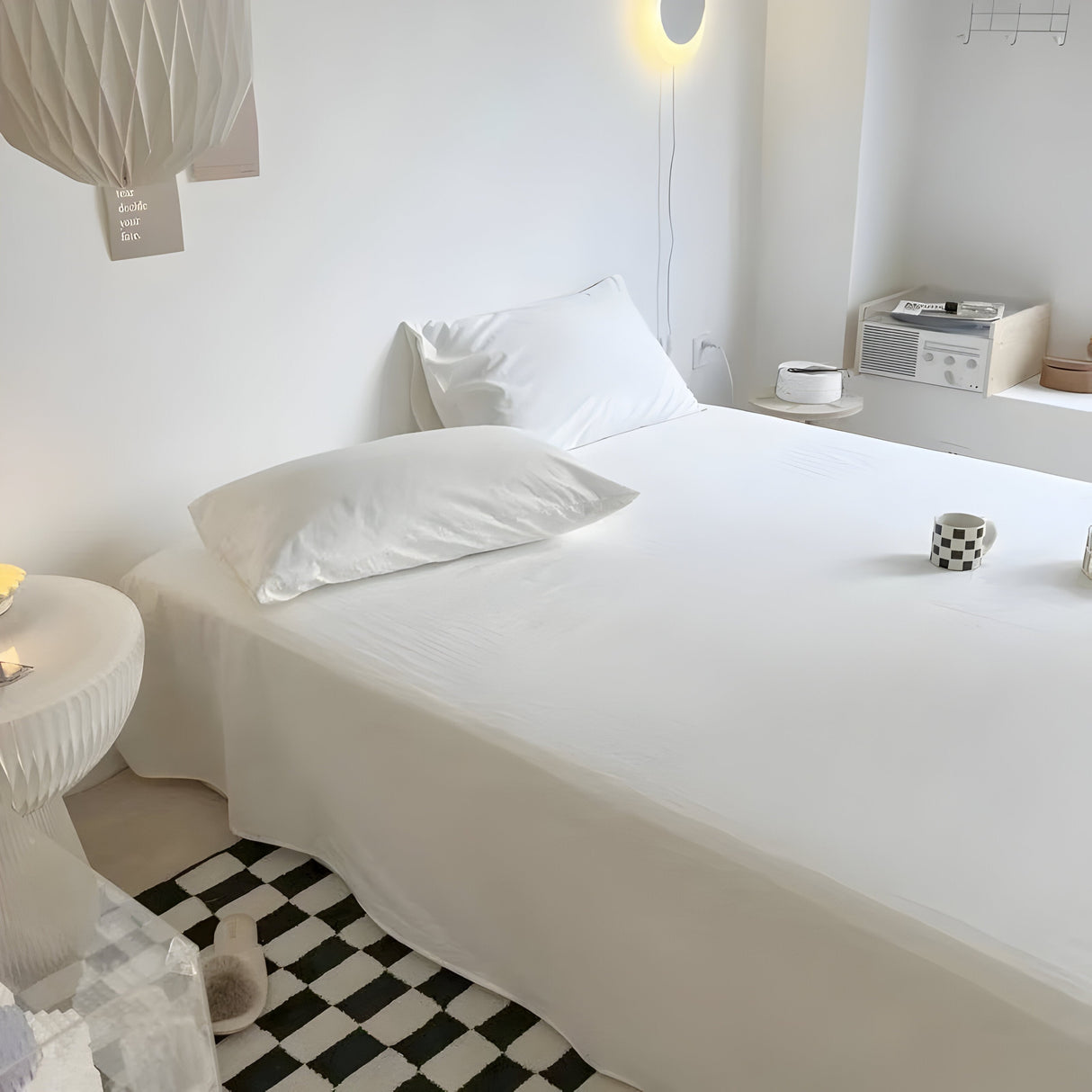 IvoryHaven Bedding - Tvättad bomullsänglakan Carvallo