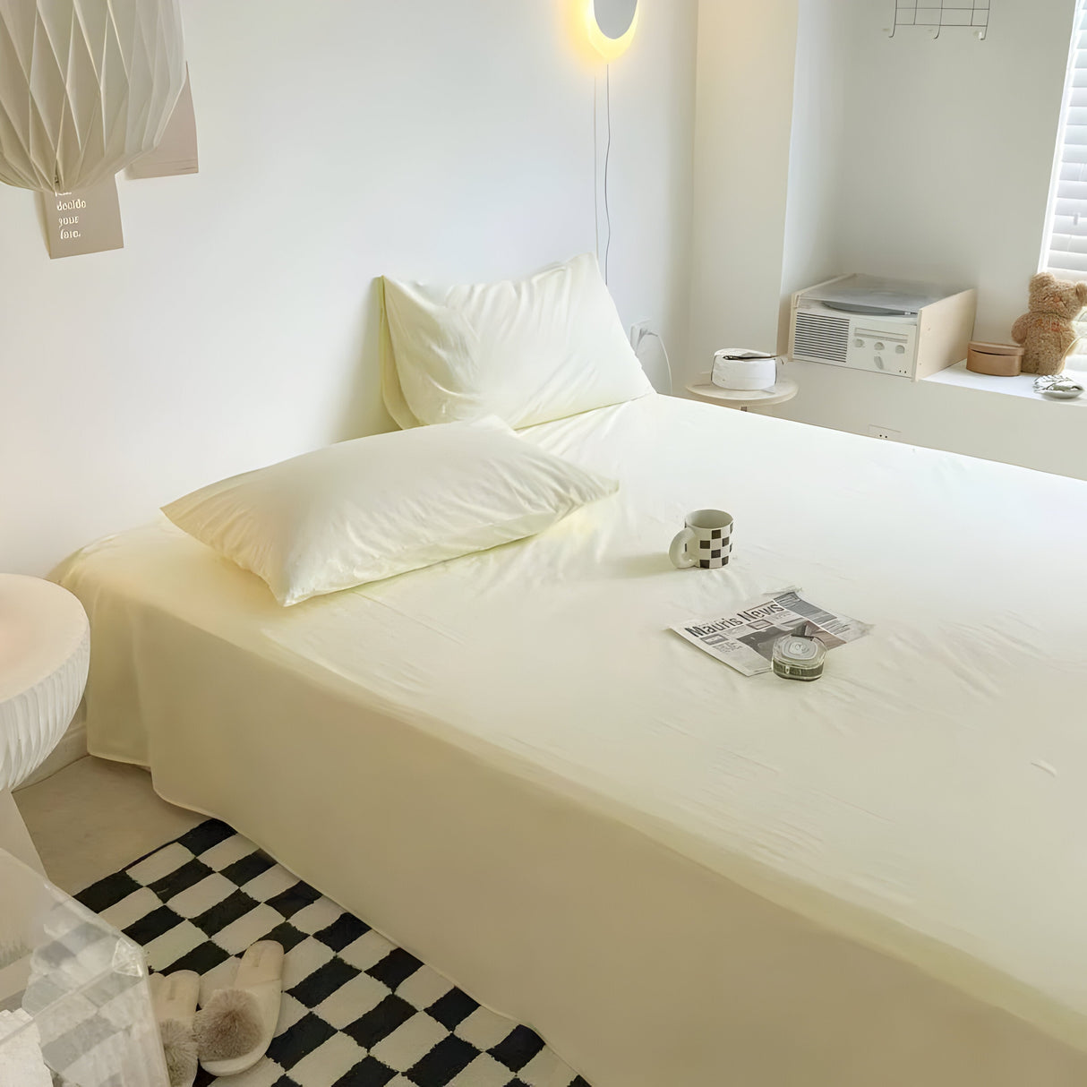 IvoryHaven Bedding - Tvättad bomullsänglakan Carvallo