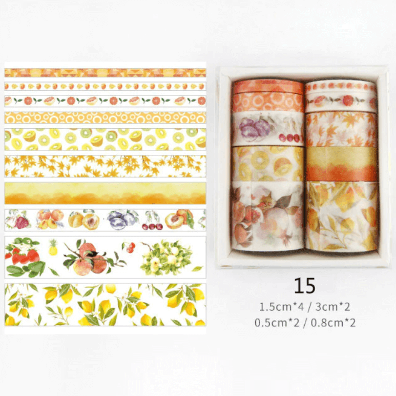 Dekorativa Washi Tape-satser-DIY-Hemnix-Gul-Hemnix