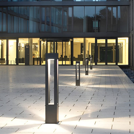 Utomhus LED Trädgård Stolplykta Svart Aluminium Carvallo