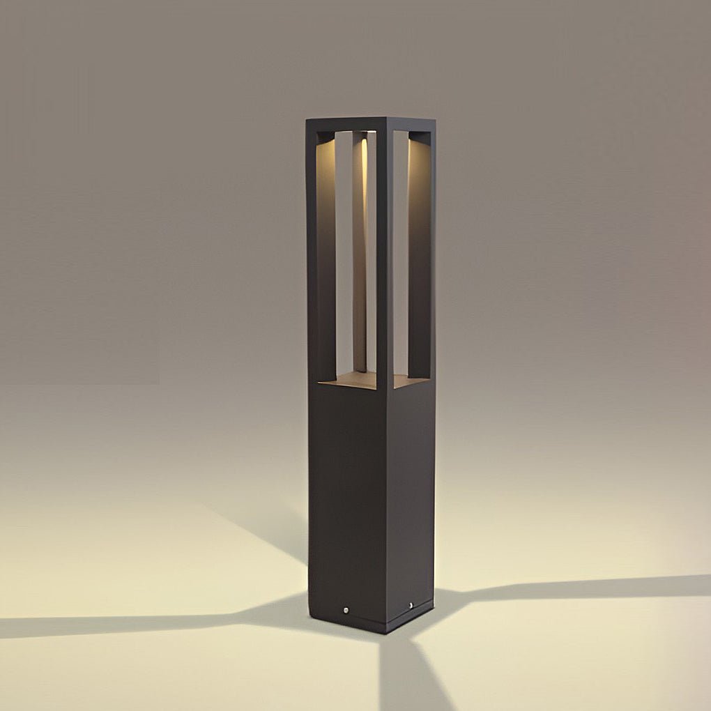 Utomhus LED Trädgård Stolplykta Svart Aluminium Carvallo