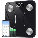 Smart Body Analysis Scale – Mät vikt, muskelmassa, kroppsfettprocent och mer Carvallo