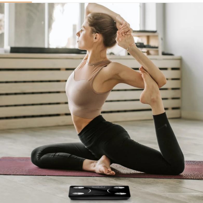 Smart Body Analysis Scale – Mät vikt, muskelmassa, kroppsfettprocent och mer Carvallo