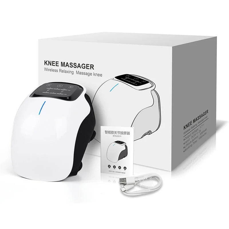 3-i-1 Knä Massager - Röd Ljus, Värmeterapi, Massage för Kronisk Smärtlindring Carvallo