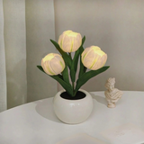 LED Bordslampa Blomkruka Lampa Dekor Carvallo