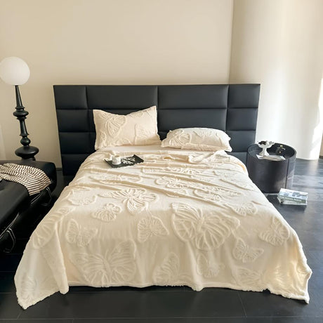 Mjuk fjärilsmönster flanellfilt Carvallo