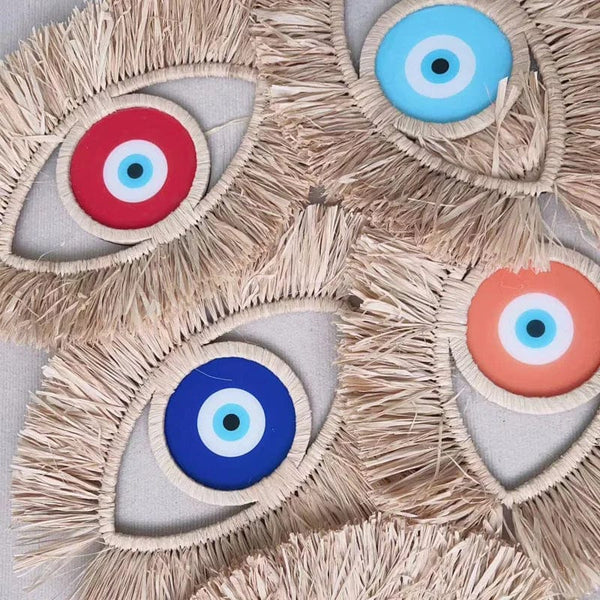 AuraWeave – Handgjord bohemisk väggbonad med onda ögat MILA Sverige