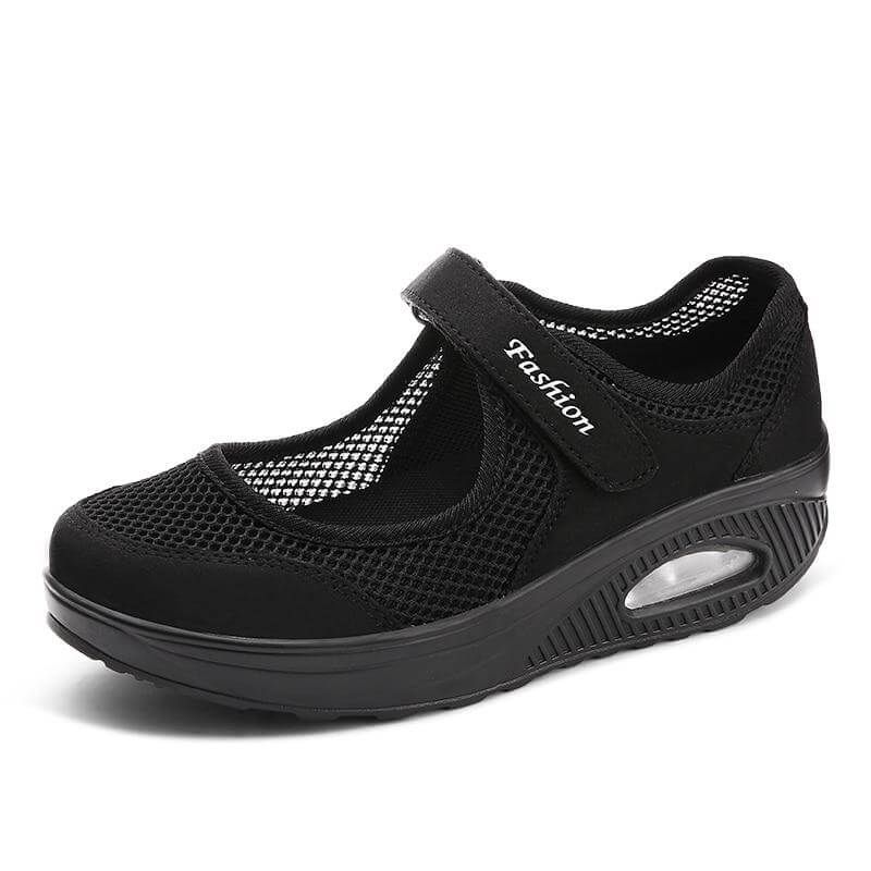 Andningsbara Mode Sneakers-Shoes for Women-Hemnix-Svart-35-Hemnix