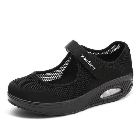 Andningsbara Mode Sneakers-Shoes for Women-Hemnix-Svart-35-Hemnix