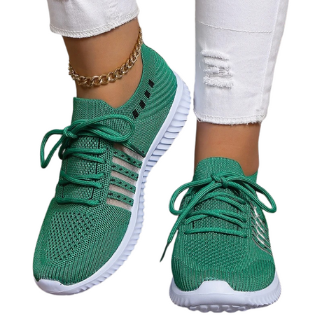Andningsaktiva stickade sneakers för kvinnor Bellasverige