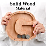 Trä Bokstavsbokstäver Initial Spargris Personlig Inredning Carvallo