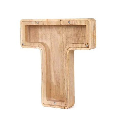 Trä Bokstavsbokstäver Initial Spargris Personlig Inredning Carvallo