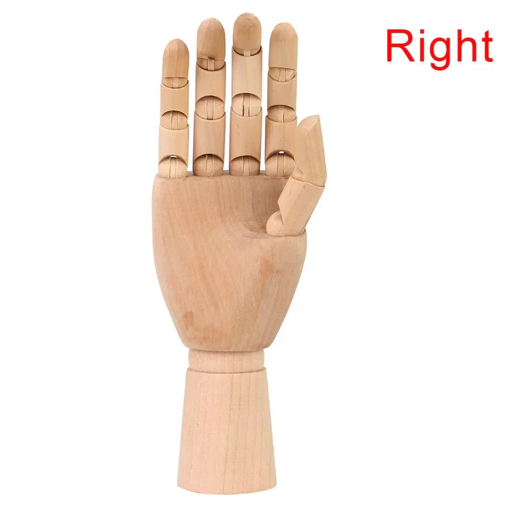 Trä Flyttbart Handmodell 25cm Modern Konst Referens Carvallo