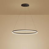 Modern svart LED hängande taklampa Carvallo