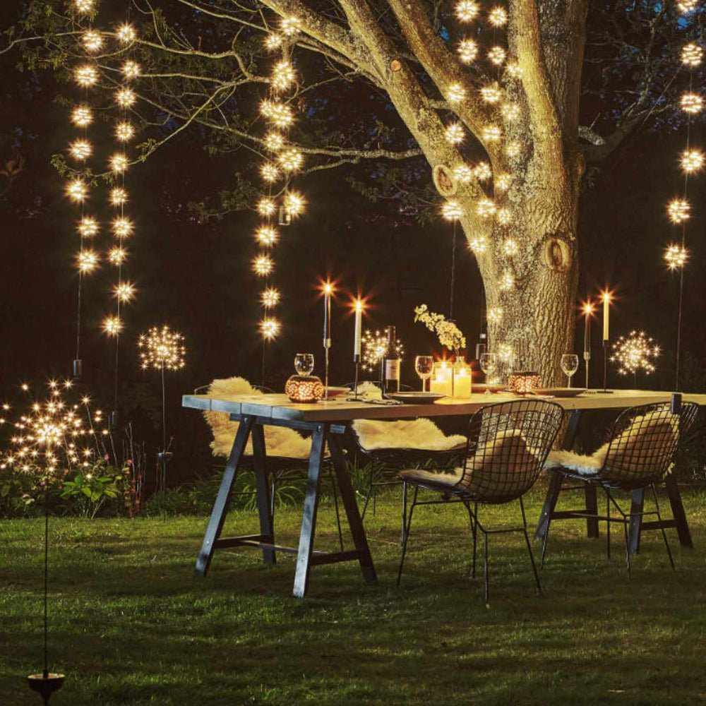 Utomhus solenergi fairy lights med LED stjärnexplosioner Carvallo