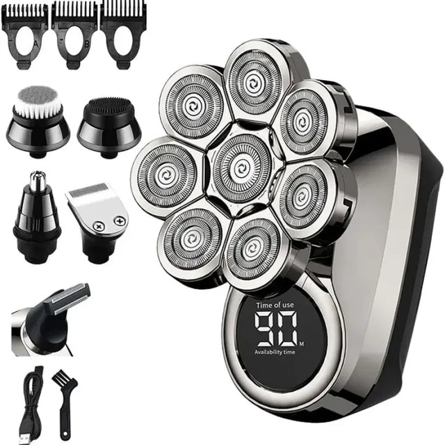 Exklusiv 6-i-1 rakapparat - groomingkit för huvud och ansikte-VaruZ-Hemnix