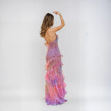 Dam Långklänning Romantisk Mesh för Fest Hemnix