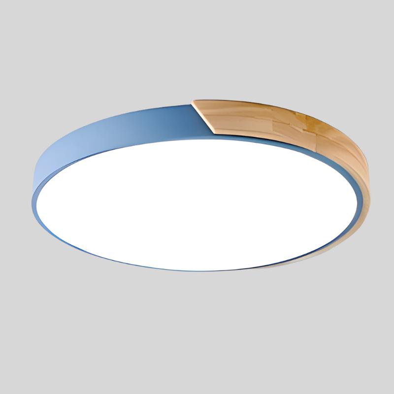 CircaLume Trä Taklampa – Rund Nordisk LED Plafond i Massivt Trä Hemnix