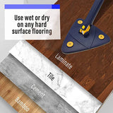 Teleskopisk Triangulär Golvmopp – 360° Roterande Mop för Fuktig och Torr Rengöring Carvallo