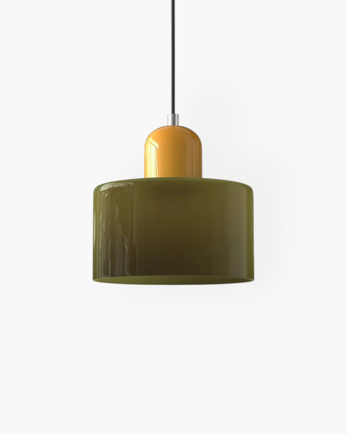 Formiva Pendel Lampa | Retro Modern Glas Skärm | Ambient E26 Belysning | Hårdkopplad Takarmatur Carvallo