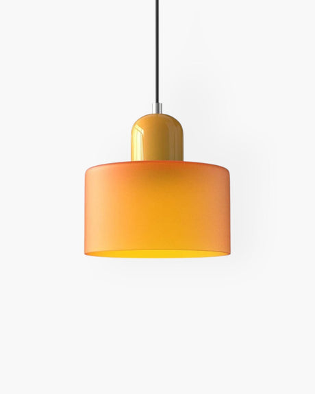 Formiva Pendel Lampa | Retro Modern Glas Skärm | Ambient E26 Belysning | Hårdkopplad Takarmatur Carvallo