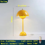 Minimalist Blomkruka Portabel Svamp Bordslampa Carvallo