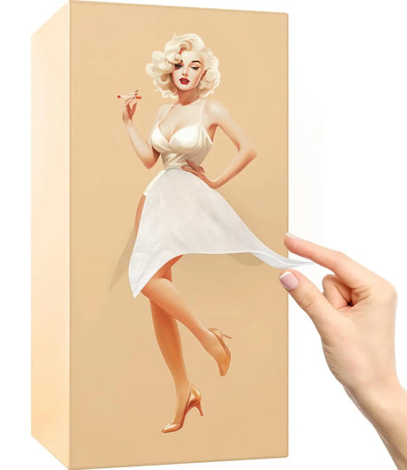 Flygande kjol vävnadslåda Carvallo