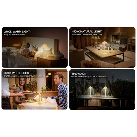 MystiGlow Lampa - Trådlampa svamp beröringslampa för kreativ stämningsbelysning Carvallo