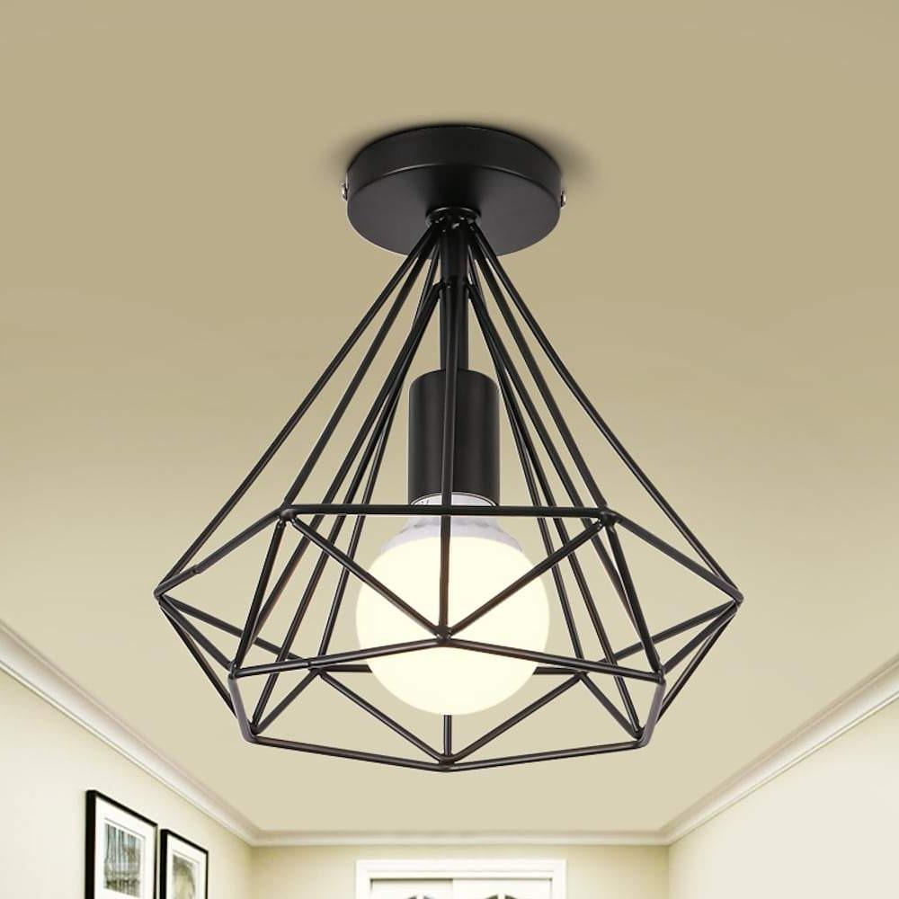 1-Ljus Mini Metall Geometrisk LED Retro Taklampa Carvallo