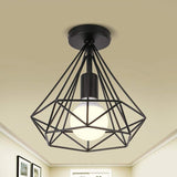1-Ljus Mini Metall Geometrisk LED Retro Taklampa Carvallo