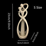 LoverBond Staty - Sandsten Abstrakt Tidlös Kärleksstaty Carvallo