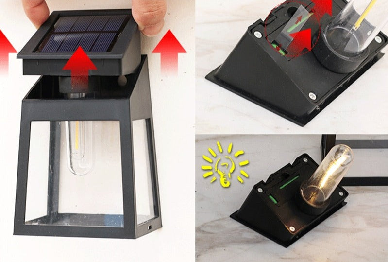 Carvallo Solar Utomhuslampa LED | Väderbeständig & Automatisk | Varmvitt Ljus | Energioberoende Carvallo