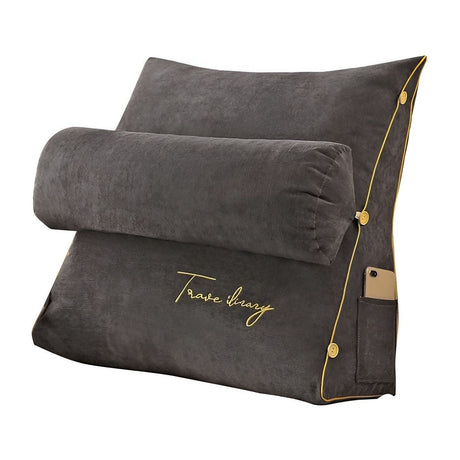 Läskuddar med ryggstöd - Multifunktionellt triangulärt läskudde och ryggstöd för säng Carvallo